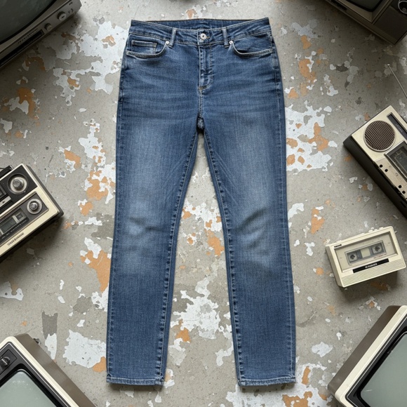 AllSaints Miller Skinny Jeans Medium Wash Size M - Picture 1 of 15